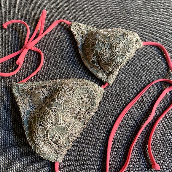 XHILARATION Pink and Beige Bikini Set - Picture 2 of 4